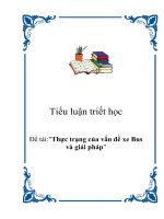 Tiểu luận triết học: Con người và nhân tố con người trong sự phát triển nền KT tri thức pptx