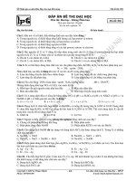 Đề thi thử Đại học Môn Hóa Mã đề 002 potx