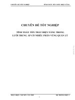 TÍNH TOÁN TỔN THẤT ĐIỆN NĂNG TRONG  LƯỚI TRUNG ÁP CÓ NHIỀU PHÂN VÙNG QUẢN LÝ