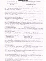 Đề thi thử hóa - mã đề 251 pot