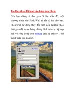 Tự động thay đổi hình nền bằng ảnh Flickr pptx