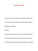 Thuyết Minh ca daoCa dao là một từ Hán-Việt pot