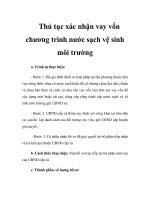 Thủ tục xác nhận vay vốn chương trình nước sạch vệ sinh môi trường docx