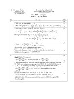 Kỳ thi chọn học sinh giỏi tỉnh Khối 12 THPT - Năm học Môn : toán tỉnh Thừa Thiên Huế 2005-2006 - vòng 3 pdf