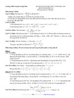ĐỀ THI THỬ ĐẠI HỌC ĐỢT 2 MÔN TOÁN KHỐI B, D ppsx