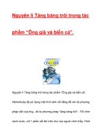 Nguyên lí Tảng băng trôi trong tác phẩm “Ông già và biển cả”. pps