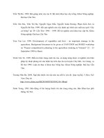 Luận văn : ĐIỀU TRA HIỆN TRẠNG SẢN XUẤT RAU AN TOÀN NĂM 2004 TẠI THÀNH PHỐ LONG XUYÊN TỈNH AN GIANG part 9 doc