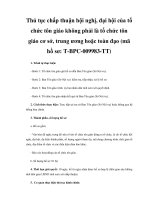 Thủ tục chấp thuận hội nghị, đại hội của tổ chức tôn giáo không phải là tổ chức tôn giáo cơ sở, trung ương hoặc toàn đạo (mã hồ sơ: T-BPC-009983-TT) potx