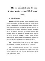 Thủ tục hành chính Giải thể nhà trường, nhà trẻ tư thục, Mã số hồ sơ 149541 pptx