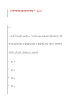 Đề thi trắc nghiệm bằng A -0072 pot