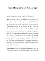 Thuốc Clozapine và hội chứng Ovilgie pot