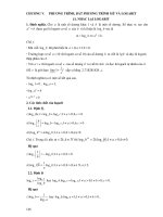 Đại số sơ cấp - Phương trình, bất phương trình mũ và logarit ppt