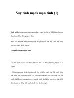 Suy tĩnh mạch mạn tính (1) pps