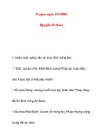 Truyện ngắn VI HÀNHNguyễn Ái Quốc potx
