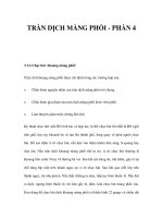 TRÀN DỊCH MÀNG PHỔI - PHẦN 4 pptx