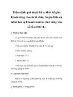 Thẩm định, phê duyệt hồ sơ thiết kế giao khoán rừng cho các tổ chức, hộ gia đình, cá nhân bảo vệ khoanh nuôi tái sinh rừng; mã số hồ sơ 024113 pps
