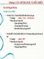 Hợp ngữ - Chương 2: Các đại chỉ Logic và điều khiển phần 2 pps