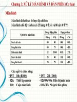 Chương 3 - Xử lý màn hình và bàn phím ppt