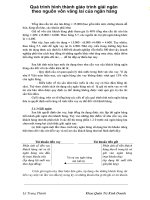 Quá trình hình thành giáo trình giải ngân theo nguồn vốn vãng lai của ngân hàng p1 potx