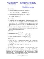 Đề thi học sinh giỏi môn toán lớp 12 chuyên tỉnh Thừa Thiên Huế năm 2009 - 2010 - đề 1 ppsx