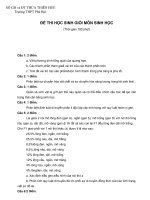 Đề thi học sinh giỏi môn sinh học trường THPT Phú Bài - đề 2 pps