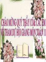 bài giảng toán 11  giới hạn của dãy số