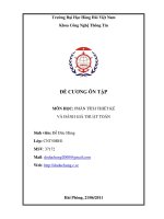 Đề cương PTTK & ĐGTT potx