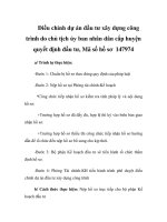 Điều chỉnh dự án đầu tư xây dựng công trình do chủ tịch ủy ban nhân dân cấp huyện quyết định đầu tư, Mã số hồ sơ 147974 doc