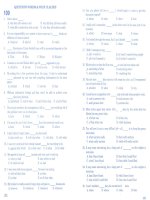 Trắc nghiệm luyện thi đại học chuyên đề ngữ pháp tiếng anh - test 109-116 doc