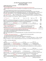 KỲ THI THỬ TUYỂN SINH ĐẠI HỌC NĂM 2011 Môn Vật Lý – Lần 20 ppt