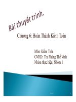 bài thuyết trình hoàn thành kiểm toán