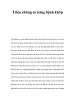 Triệu chứng cơ năng bệnh khớp pot