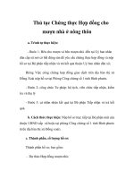 Thủ tục Chứng thực Hợp đồng cho mượn nhà ở nông thôn doc