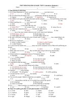 TEST FOR ENGLISH 12 BASIC TEST 2 ppt