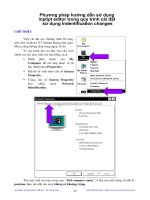 Phương pháp hướng dẫn sử dụng inplipt editor trong quy trình cài đặt sử dụng Indentification changes p1 ppsx