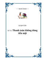 Đề án thanh toán không dùng tiền mặt ppsx