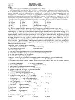 English 12 (Unit 1-2) KIỂM TRA 1 TIẾT MÔN : TIẾNG ANH 12 ĐỀ B potx