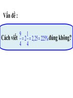 bài giảng toán 6 hỗn số, số thập phân, phần tră,