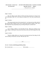 ĐỀ THI TUYỂN SINH ĐẠI HỌC NĂM 2003 Môn: LỊCH SỬ; Khối: C doc