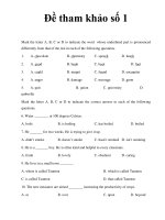 Đề tham khảo Anh văn 12_3 pptx