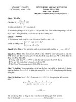 Đề thi khảo sát chất lượng toán 12 trường THPT Minh Châu pot
