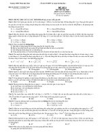 THI THỬ ĐẠI HỌC MÔN VẬT LÝ KHỐI A ĐỀ SỐ 5 - TRƯỜNG THPT PHAN BỘI CHÂU ppt