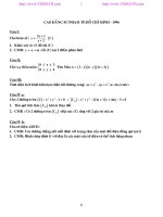 Tuyển tập đề thi Đại học_Cao đẳng môn Toán ppt