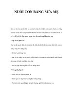 NUÔI CON BẰNG SỮA MẸ ppsx