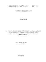 nghiên cứu tình hình, đặc điểm lâm sàng và kết quả điều trị bệnh trứng cá có bôi corticoid bằng uống isotretinoin