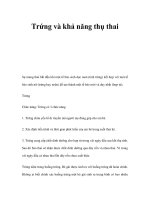 Trứng và khả năng thụ thai pot