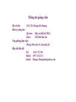 Bài giảng nguyên lý cắt gọt gỗ : Lý luận chung quá trình cắt gỗ part 1 docx