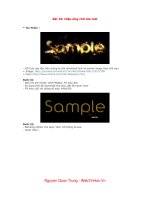 Bài 16: Hiệu ứng chữ lửa mới ppsx