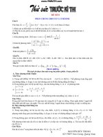 Thử sức trước kì thi đề số 8 pot