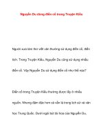 Nguyễn Du dùng điển cố trong Truyện Kiều doc